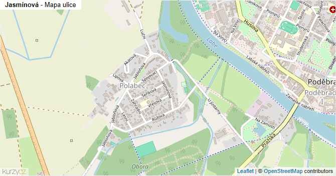 Jasmínová - mapa ulice
