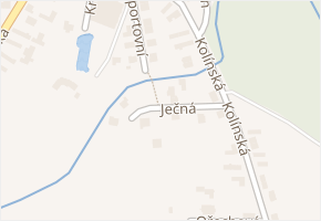 Ječná v obci Poděbrady - mapa ulice