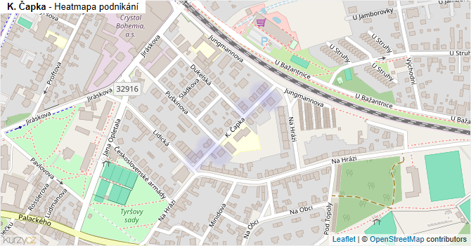 K. Čapka - mapa podnikání