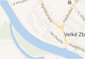 K Labi v obci Poděbrady - mapa ulice