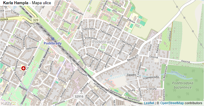 Karla Hampla - mapa ulice