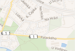 Karla Starého v obci Poděbrady - mapa ulice