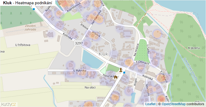 Kluk - mapa podnikání