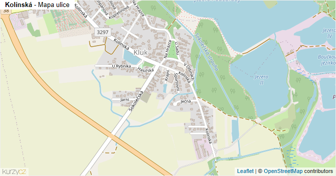 Kolínská - mapa ulice