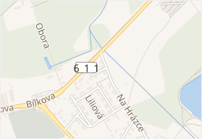 Květinová v obci Poděbrady - mapa ulice