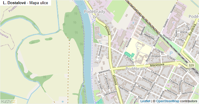 L. Dostalové - mapa ulice