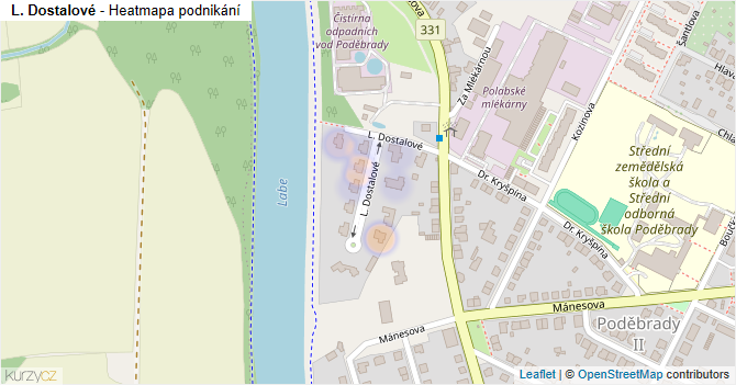 L. Dostalové - mapa podnikání