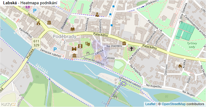 Labská - mapa podnikání