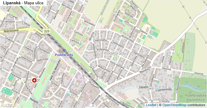 Lipanská - mapa ulice