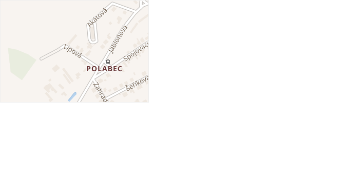 Lipová v obci Poděbrady - mapa ulice