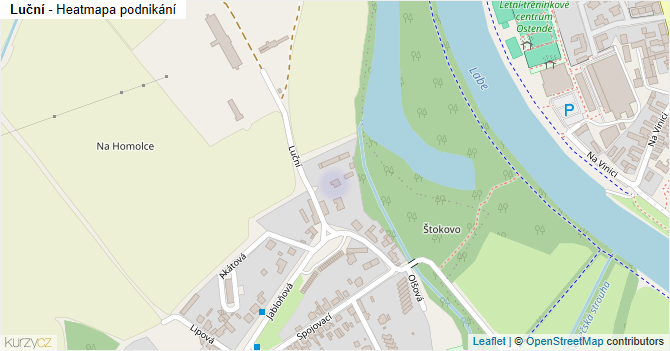 Luční - mapa podnikání