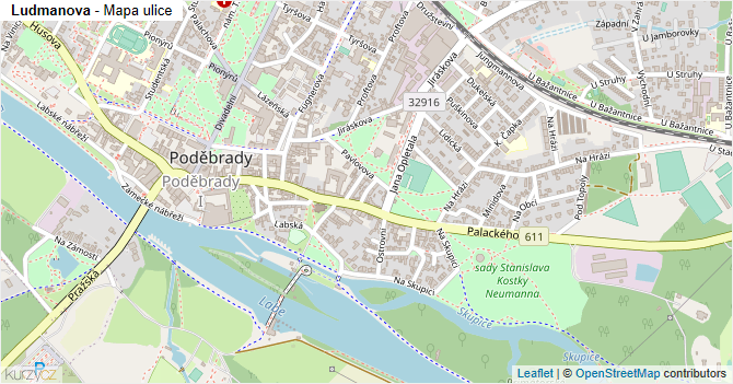 Ludmanova - mapa ulice