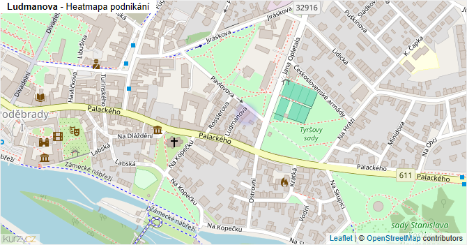Ludmanova - mapa podnikání