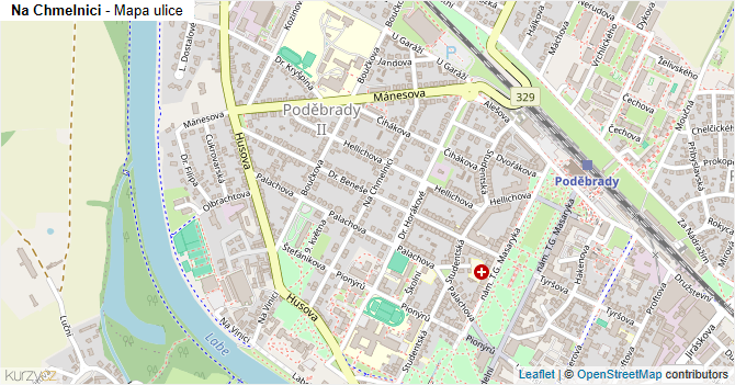 Na Chmelnici - mapa ulice