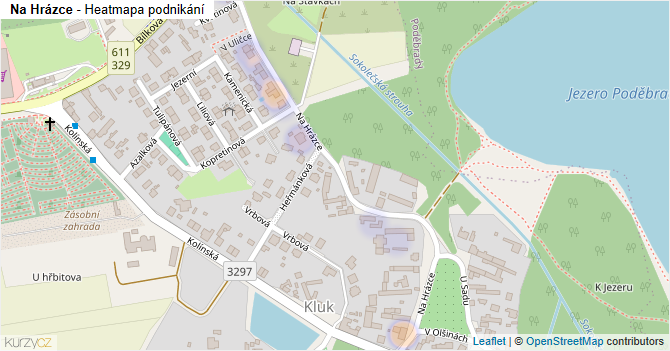 Na Hrázce - mapa podnikání