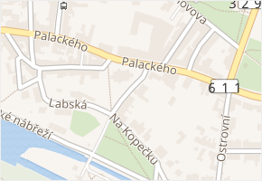 Na Kopečku v obci Poděbrady - mapa ulice