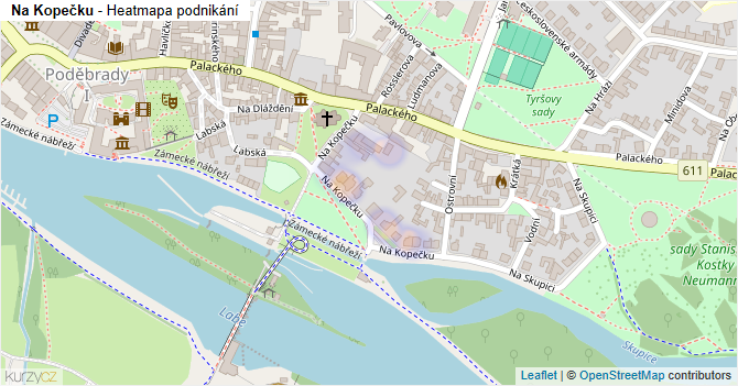Na Kopečku - mapa podnikání