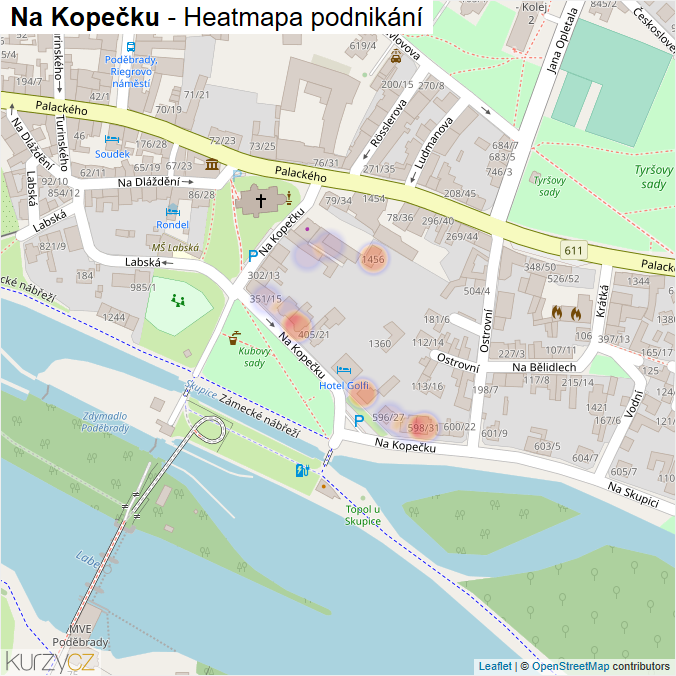 Mapa Na Kopečku - Firmy v ulici.
