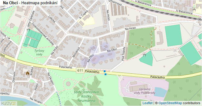 Na Obci - mapa podnikání