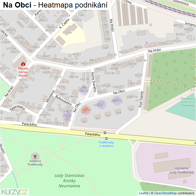 Mapa Na Obci - Firmy v ulici.