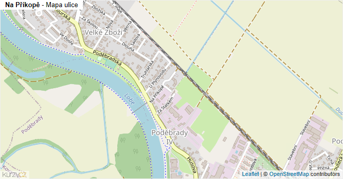 Na Příkopě - mapa ulice