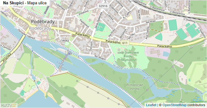Na Skupici - mapa ulice