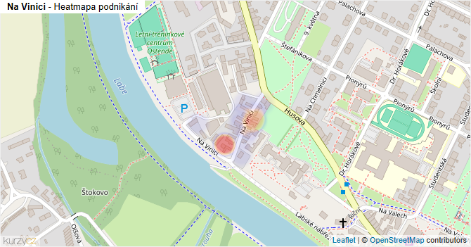 Na Vinici - mapa podnikání