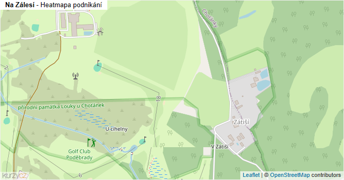 Na Zálesí - mapa podnikání