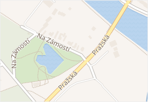 Na Zámostí v obci Poděbrady - mapa ulice