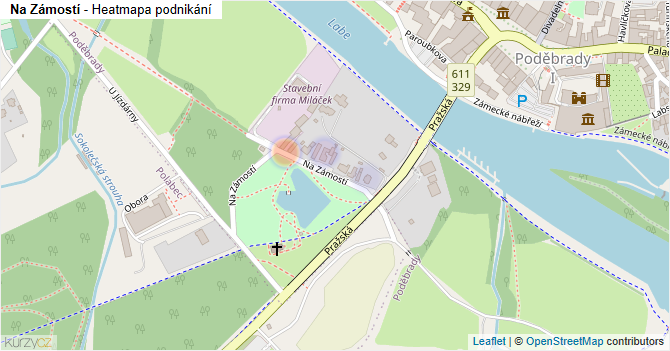 Na Zámostí - mapa podnikání