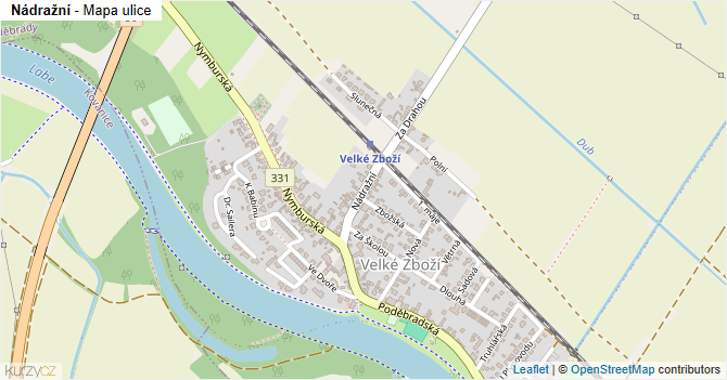 Nádražní - mapa ulice