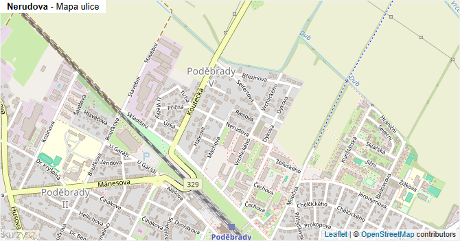 Nerudova - mapa ulice