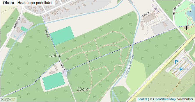 Obora - mapa podnikání