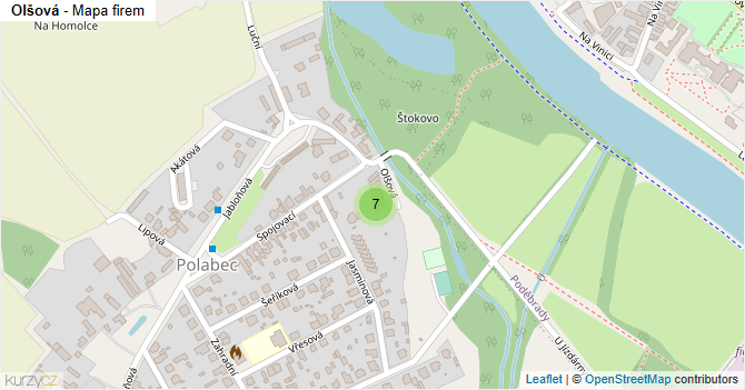 Olšová - mapa firem