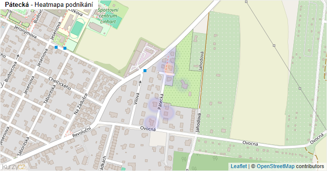 Pátecká - mapa podnikání