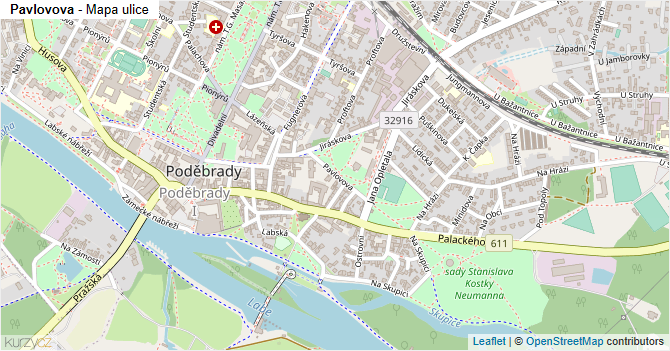 Pavlovova - mapa ulice