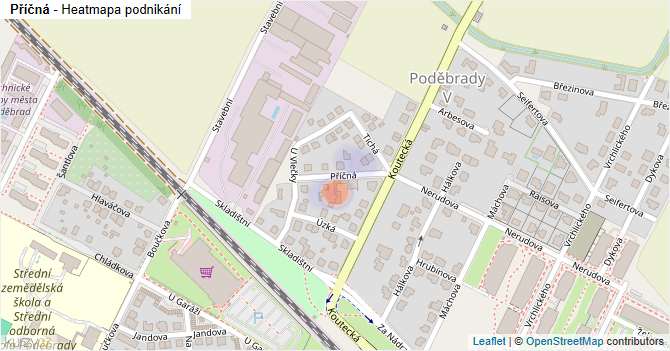 Příčná - mapa podnikání