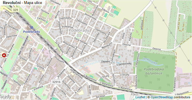 Revoluční - mapa ulice
