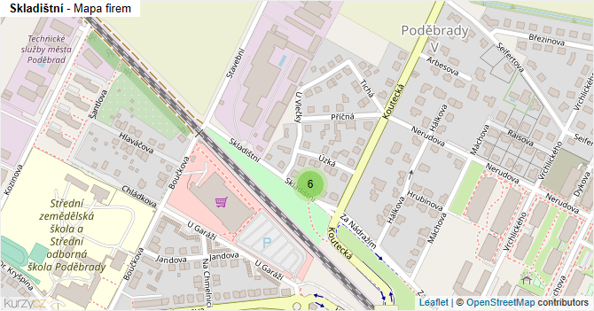 Skladištní - mapa firem