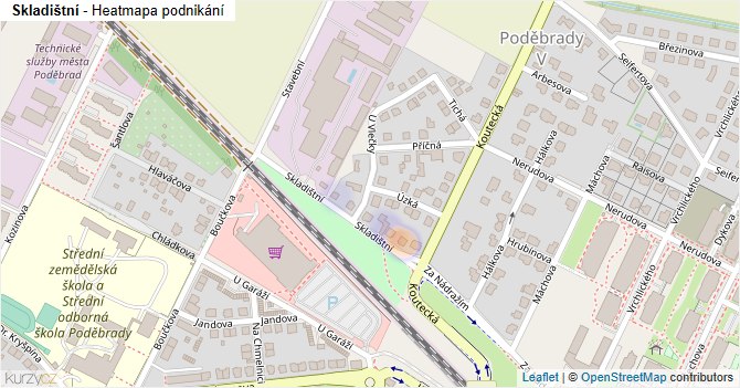 Skladištní - mapa podnikání