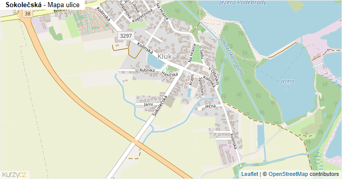 Sokolečská - mapa ulice