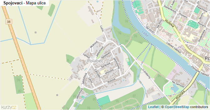 Spojovací - mapa ulice
