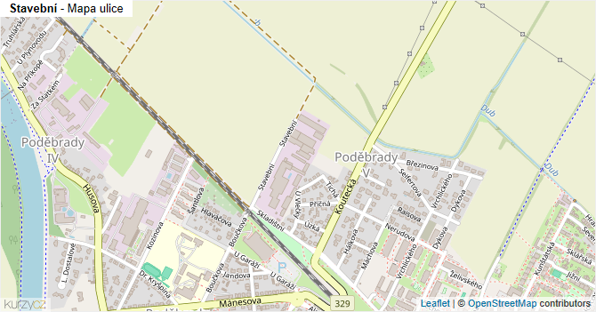 Stavební - mapa ulice