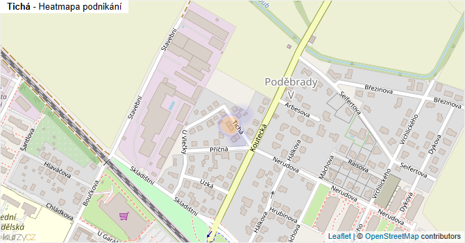 Tichá - mapa podnikání