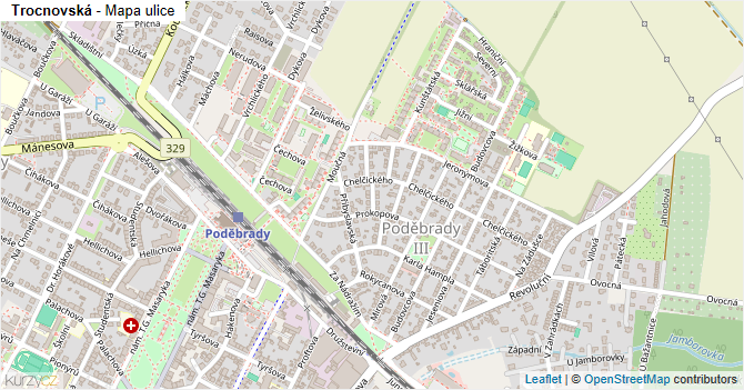 Trocnovská - mapa ulice
