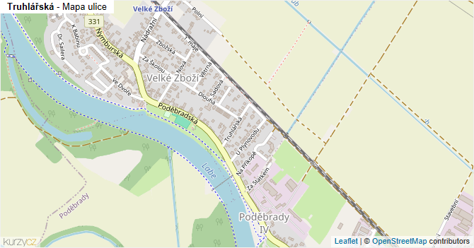 Truhlářská - mapa ulice