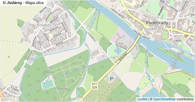 U Jízdárny - mapa ulice