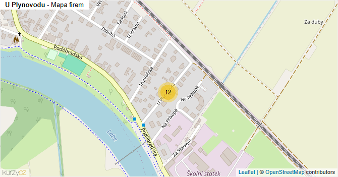 U Plynovodu - mapa firem