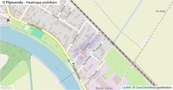 U Plynovodu - mapa podnikání