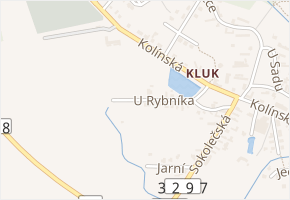 U Rybníka v obci Poděbrady - mapa ulice